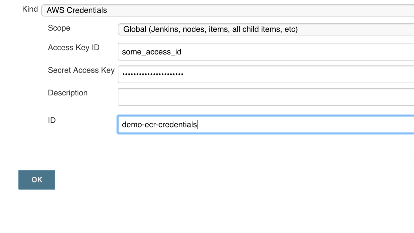 Adding AWS credentials to Jenkins